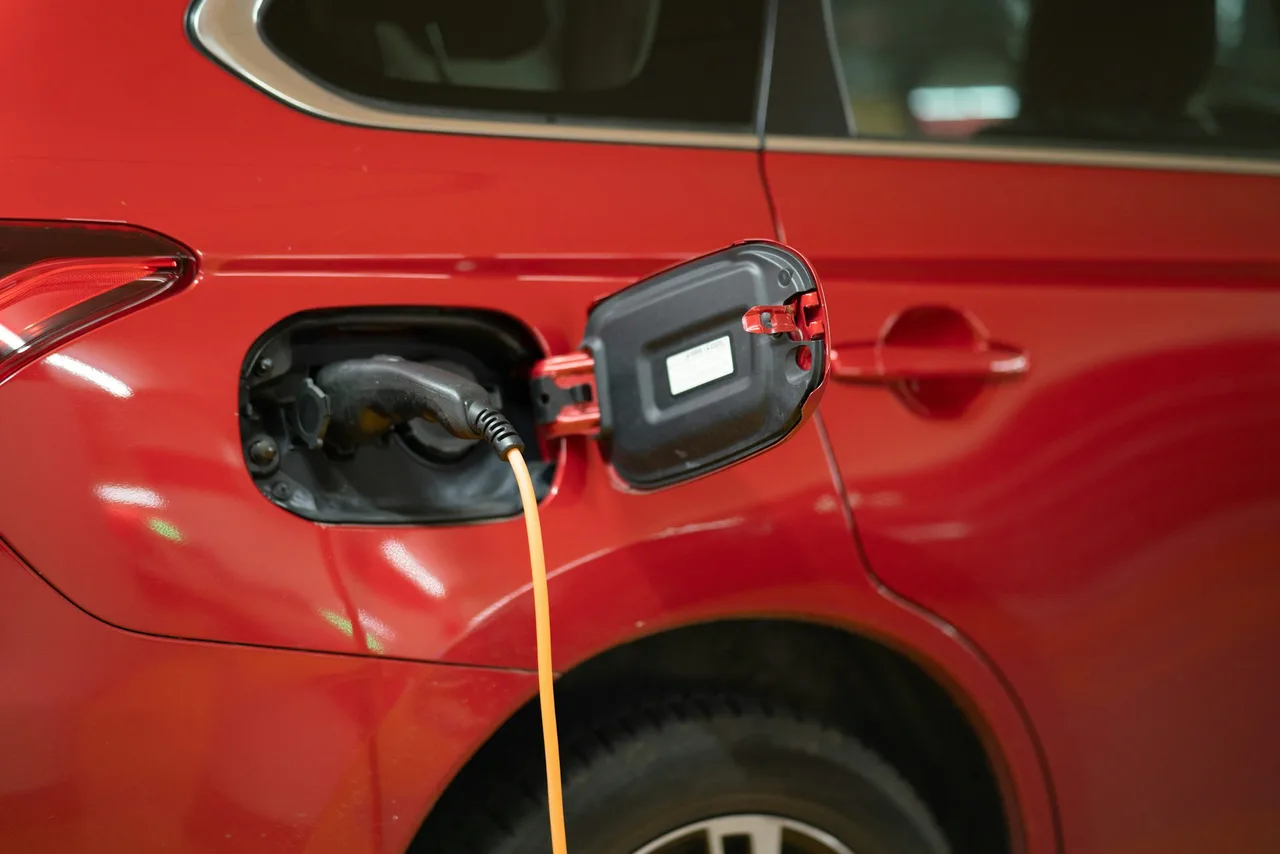 EV charging station at workplace